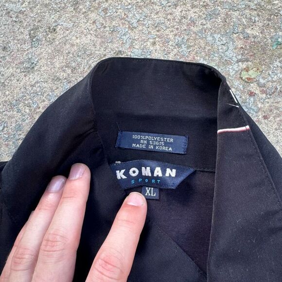Koman Sport Anime Theme Button Up Y2K Shirt - Picture 3 of 5